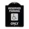 Signmission W/ NY Compliance Reserved Parking W/ Access Icon Heavy-Gauge Aluminum Sign, 24" x 18", BS-1824-22698 A-DES-BS-1824-22698 - alternate 1